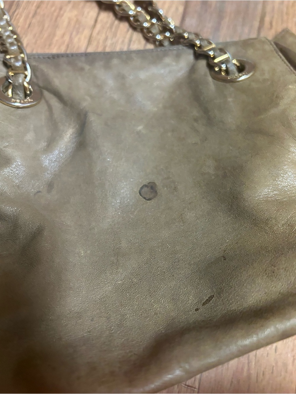 Prada Milano Chain-Handle Shoulder Bag - Taupe - Picture 9 of 11